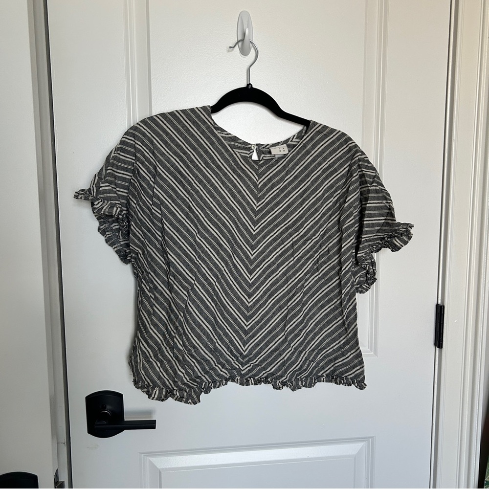 Black and white stripped shirt